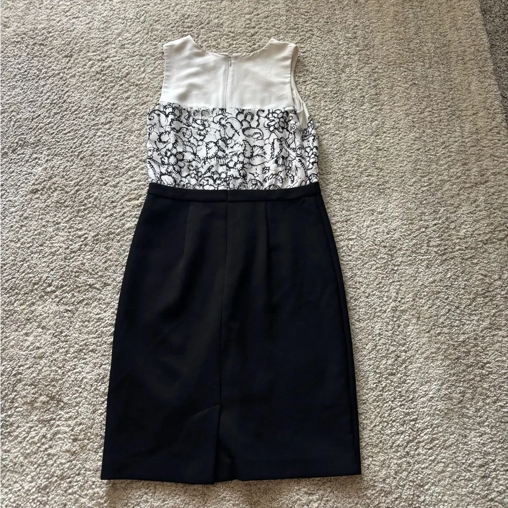 LOFT Black and White Dress - Picture 6 of 6